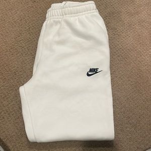 White Nike sweatpants